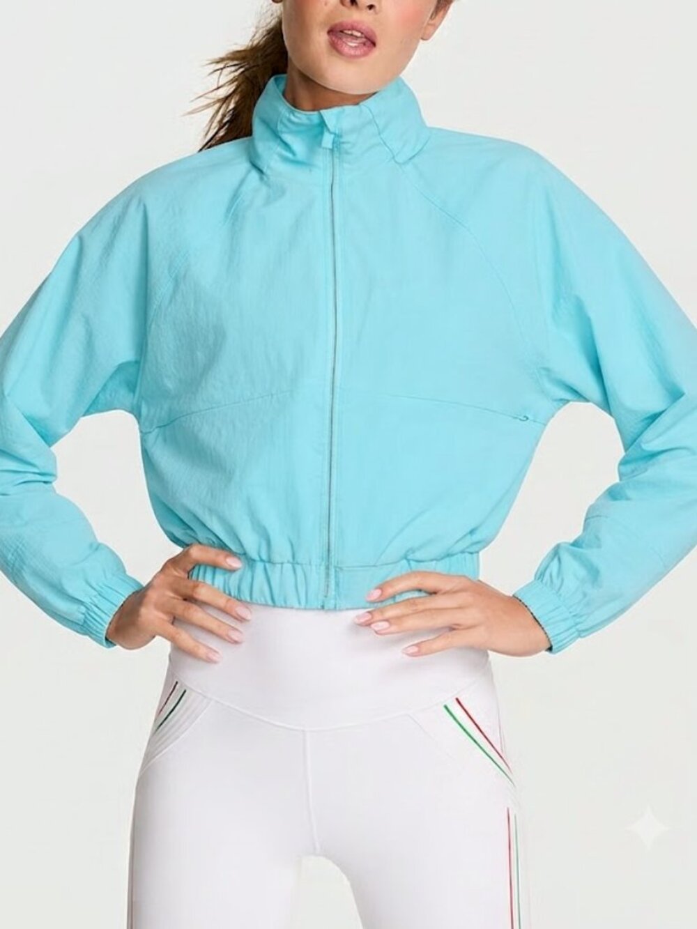NWT Victoria Secret VSX Aqua Blue Sport Jacket in size XS
